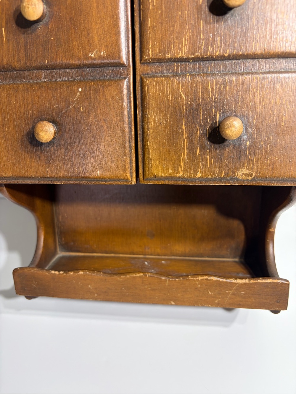 Vintage Cottagecore Shaker Apothecary Spice Wooden Wall Storage - Picture 3 of 10